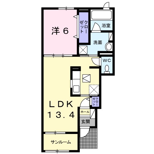 イーストシュラインⅡの間取り