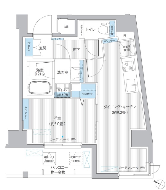 4/4 間取