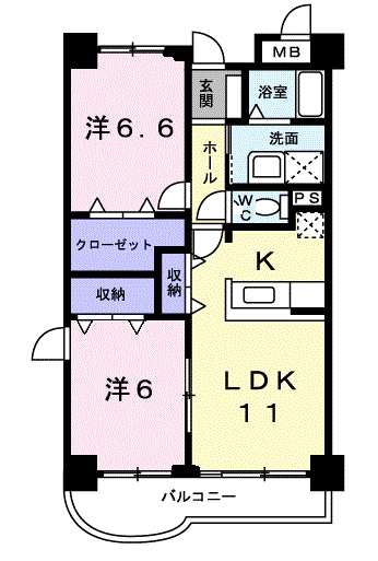 サンバーストMの間取り