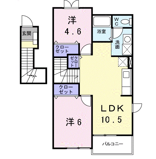 WEST SIDE HILLAの間取り