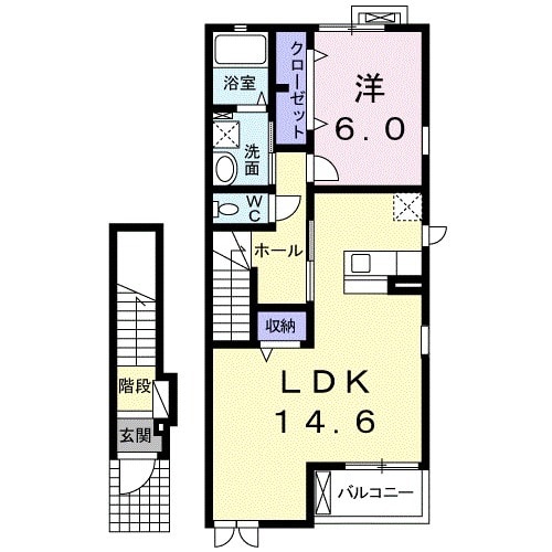 レジデンスHASEGAWAの間取り