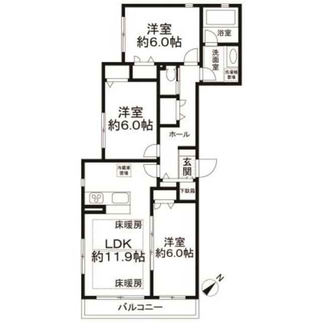 グランドゥール恵比寿の間取り