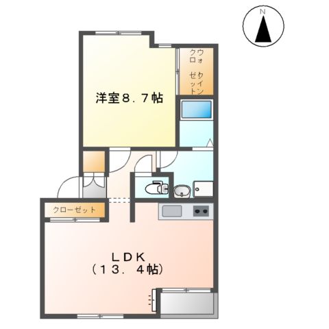 ノーブルハイツⅡの間取り