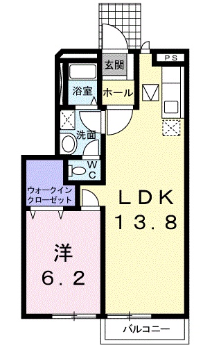 BIG APPLE・Rの間取り