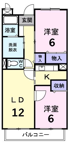 パルテールAの間取り