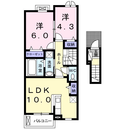 プラシードⅡの間取り