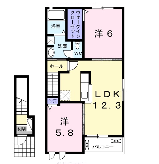 グランファミーユⅠの間取り