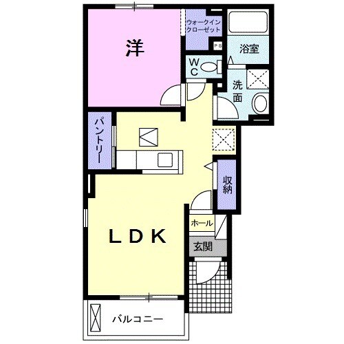 フローラ久保Bの間取り