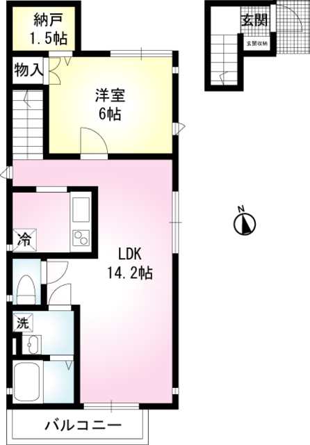 カーサ萬高の間取り