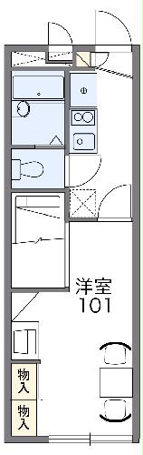 レオパレスグランドゥールの間取り