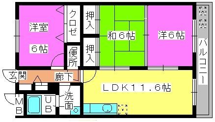 エトワール柏原の間取り