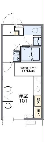 レオパレスグランドゥールⅡの間取り