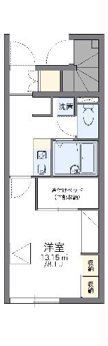 レオパレスヴィーブル・102号室の間取り