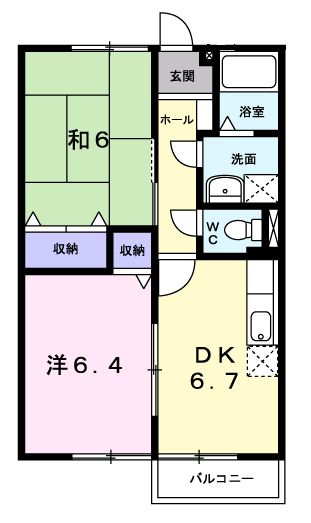 ファミール旭ケ丘Ⅰの間取り