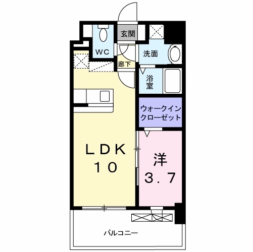 グランドクリーンヒット松田の間取り
