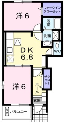 リ-ブルマロンBの間取り