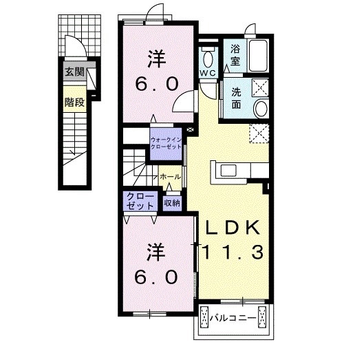 ESPOIR(エスポアール)の間取り