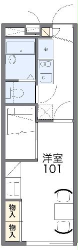 レオパレスグリーンヒルズの間取り