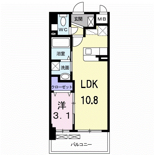 カーサ・デル・ソーレの間取り