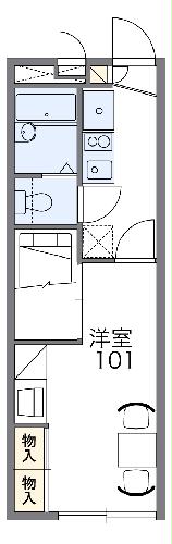 レオパレスシャンドゥフルールの間取り