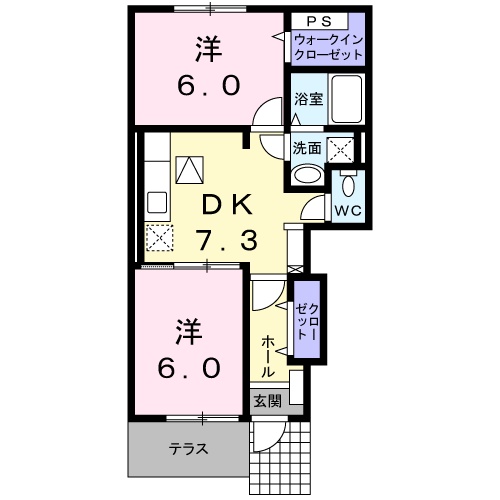 エトワール Ⅰの間取り