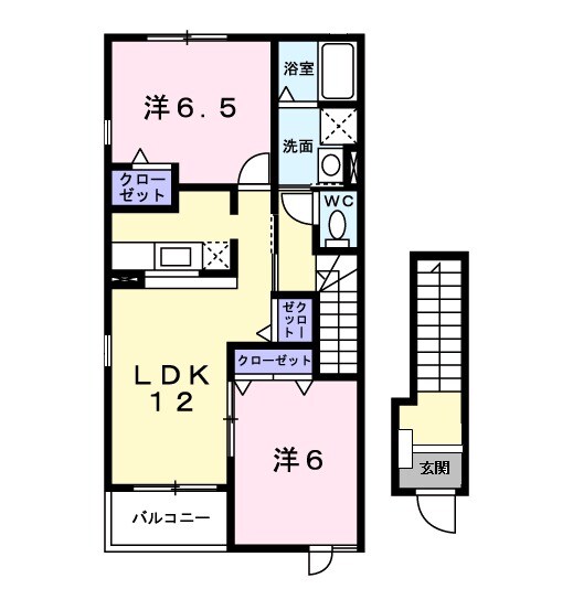 グローリアBの間取り