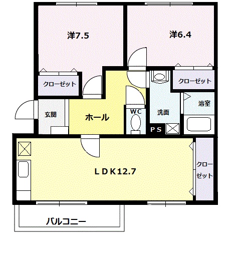 レジデンス桜の間取り