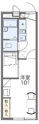 レオパレスエスポワール日の出の間取り