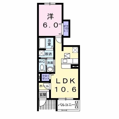 ヴィラ・大堀端Bの間取り
