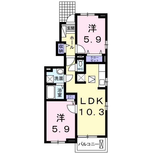 アルドールGの間取り