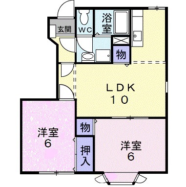 ダンディーライオンAの間取り
