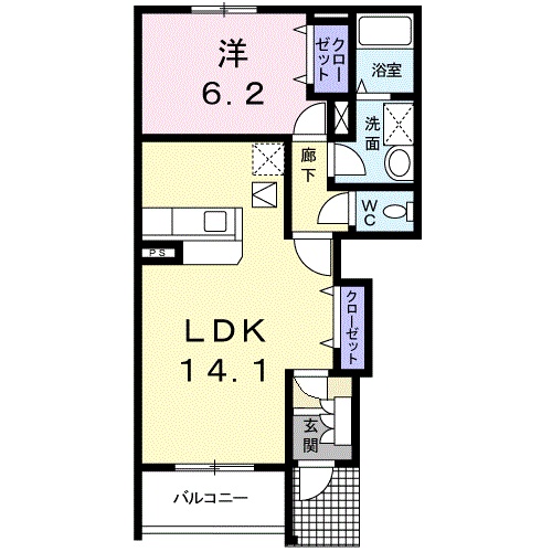 グレイスフルレジデンスBの間取り