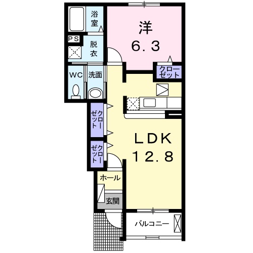 カーサ・セレッソAの間取り