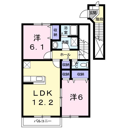 インプレスAの間取り