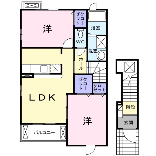 サン コリーヌの間取り