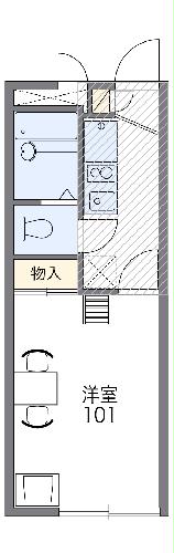 レオパレスベルコートの間取り