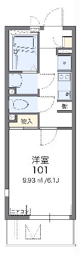 レオネクストHANAWADAの間取り