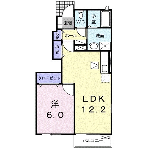 プリマヴェーラ 南館の間取り