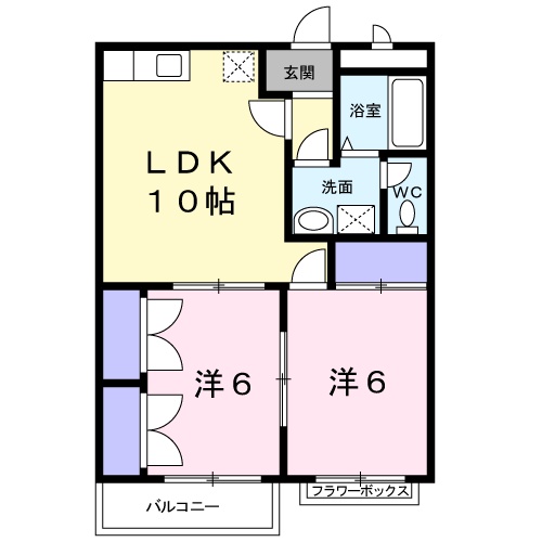エリール中三川の間取り
