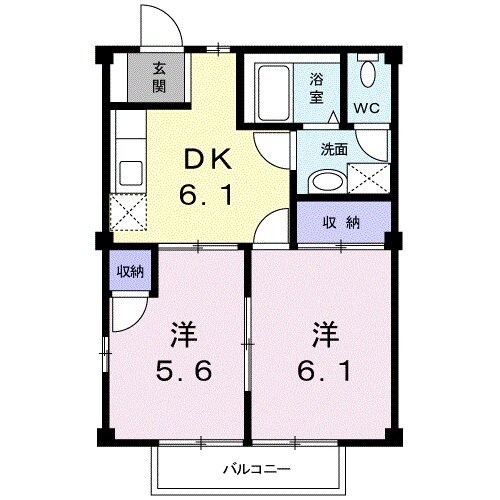 エムエムハイツBの間取り