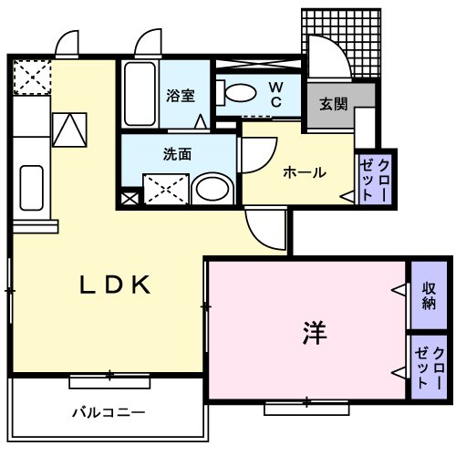 ショコラⅡの間取り