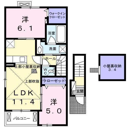 ダイアリーⅡの間取り