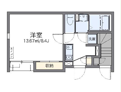 レオネクストシャルム唐沢の間取り