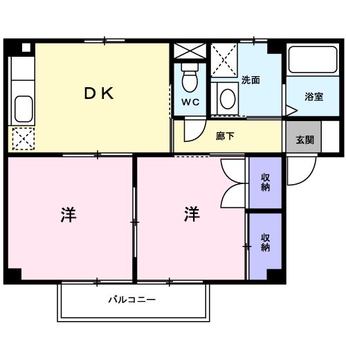 ブラウンシャトー小坂井の間取り