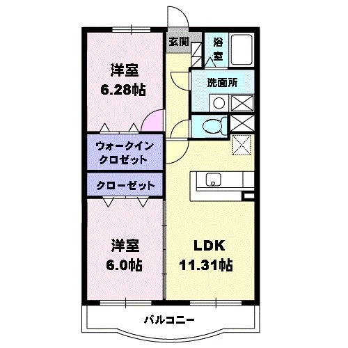 メゾン ソレイユの間取り