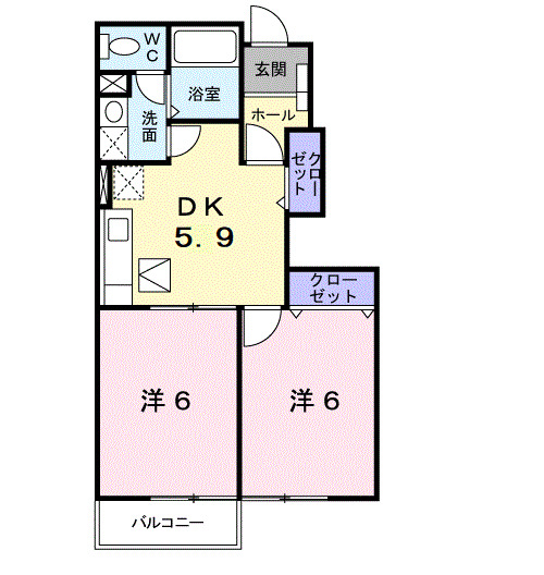 ドリームハウスⅡ番館の間取り