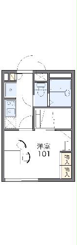レオパレスふたあらの間取り