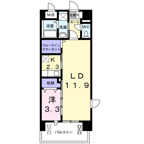 セントラル・ヴィラ・M&Kの間取り