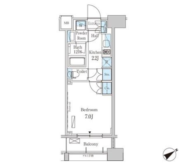 パークアクシス横浜山下町の間取り