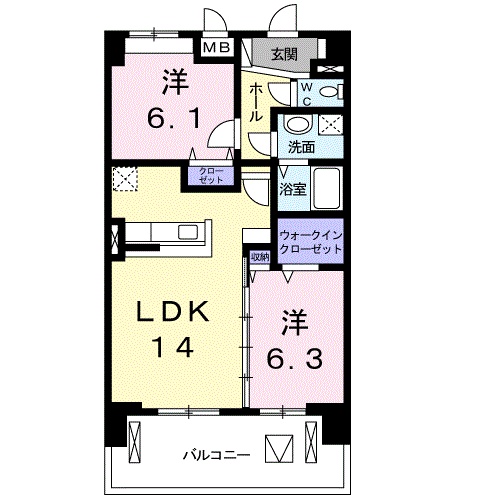 プレッソ S.R.Wの間取り